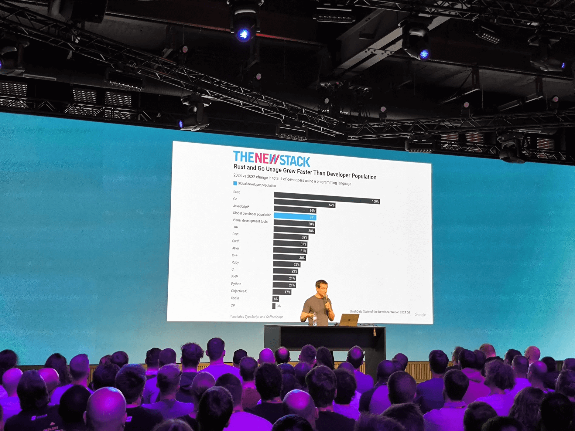 Business of Go, developpers stack in 2024