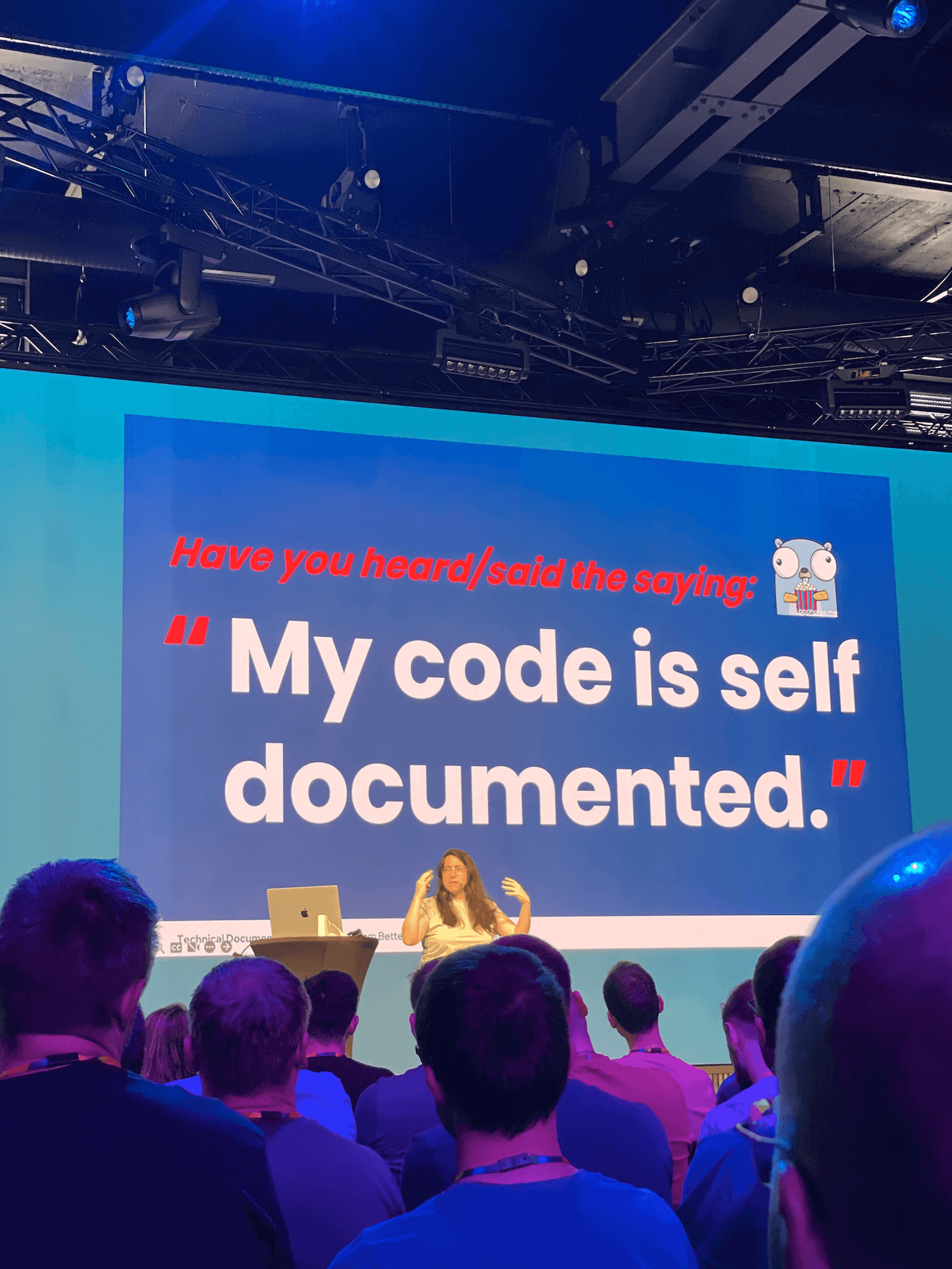 Your code is now no more self documented