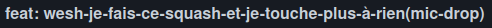 Image d'une pull request nommée "Wesh je fais ce squash et je touche plus a rien. Mic drop.