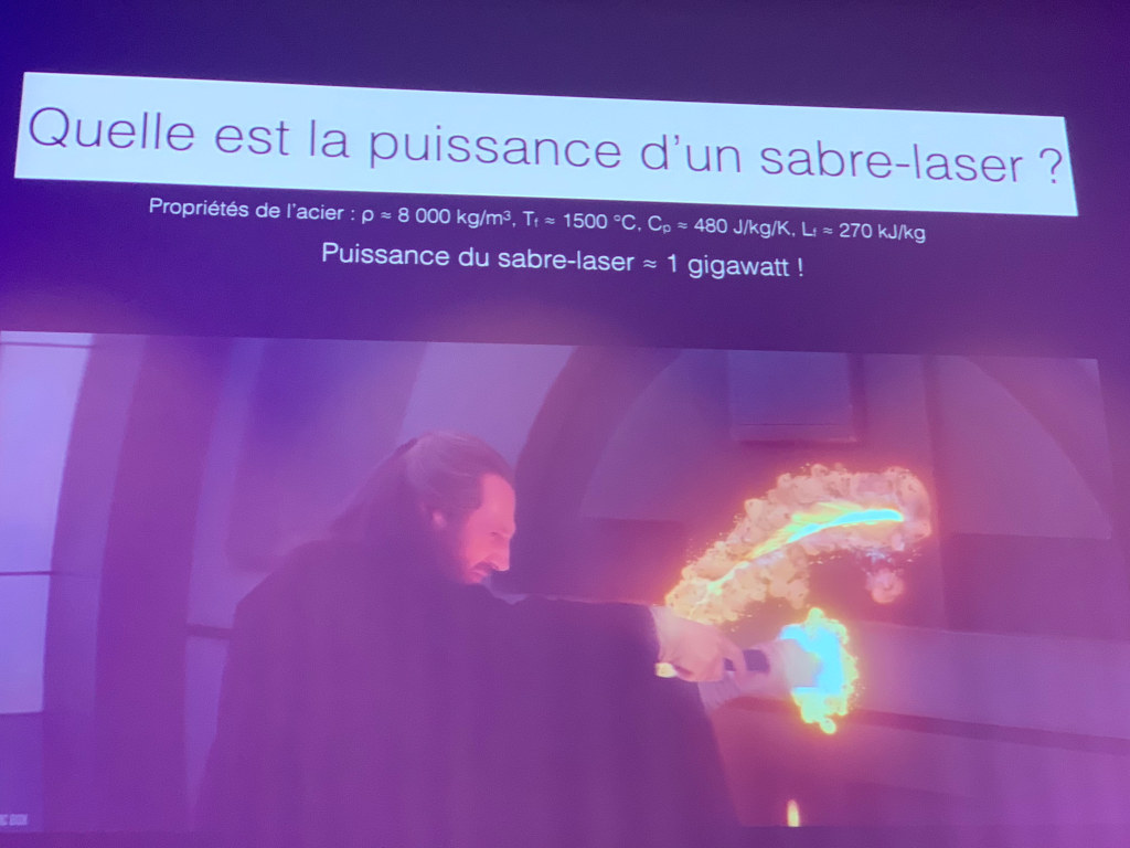 Quelle est la puissance d'un sabre laser ?